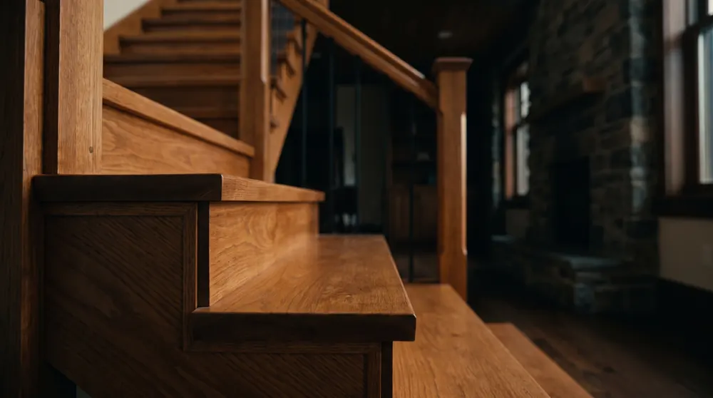 Escalier et menuiserie bois sur mesure en intérieur